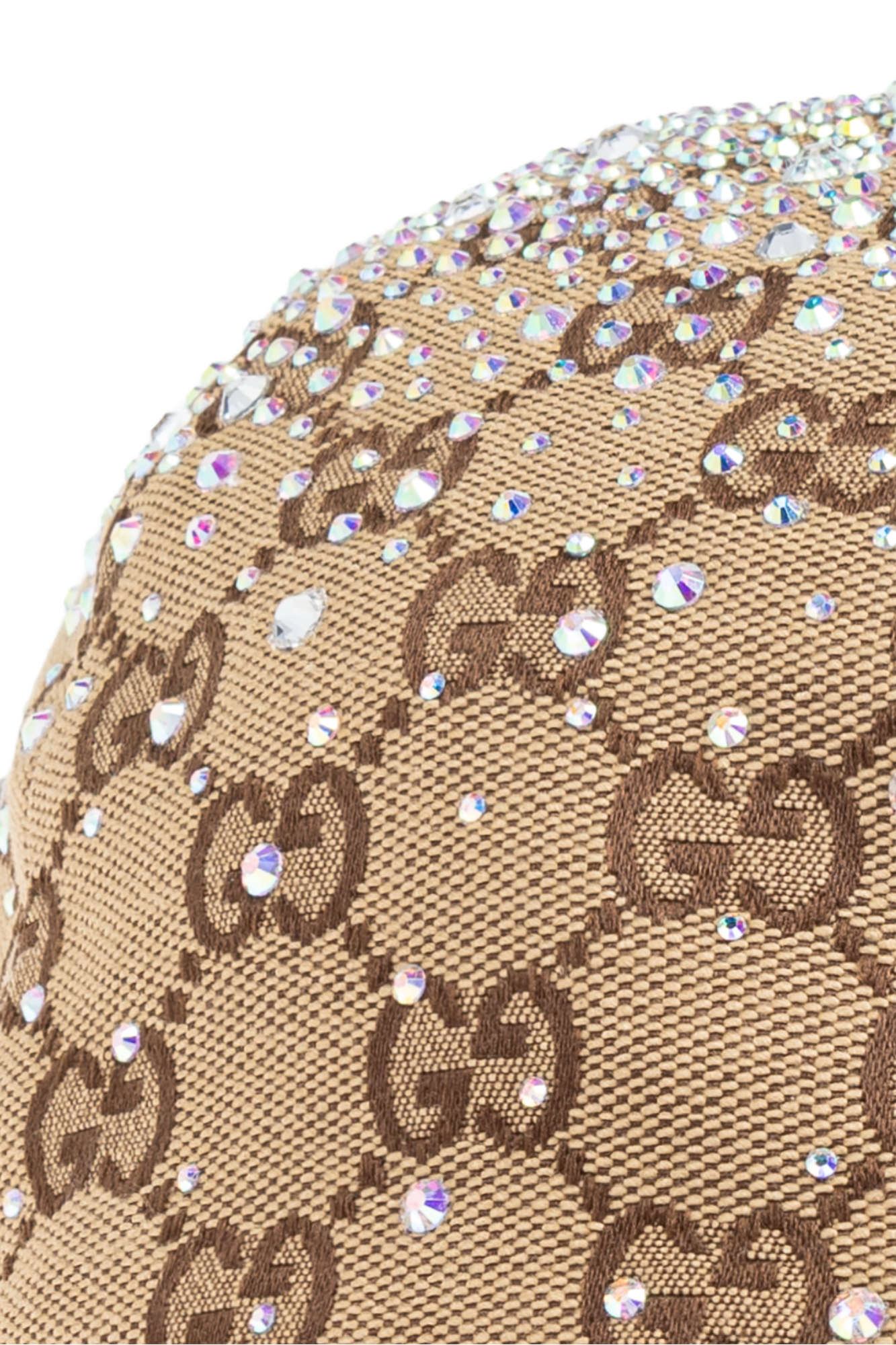 Beige Cap with shimmering appliqués Gucci - Vitkac Italy